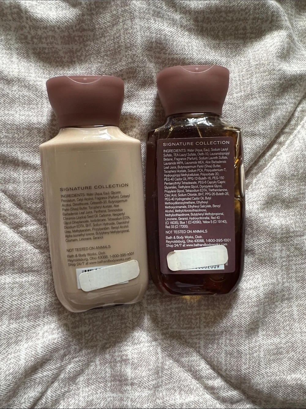 Bath & Body Works Wild Madagascar Vanilla Lotion & Shower Gel - Cream & Brown